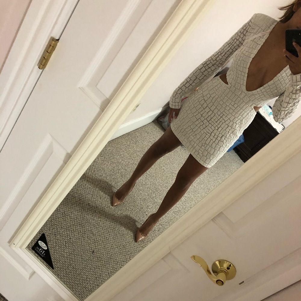 Peace + Love beaded dress